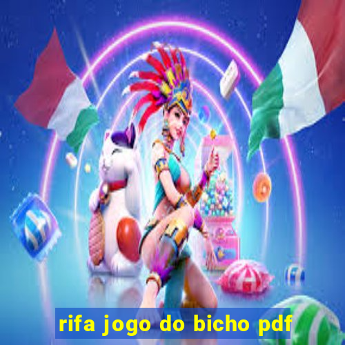 rifa jogo do bicho pdf